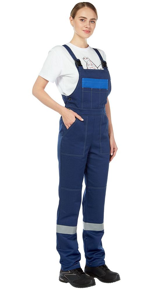 Костюм женский рабочий летний Тимбер синий-василек с ПК